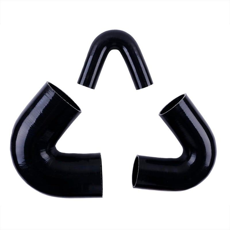 ZAP Performance 135 Degree ID 1.5"(38mm) Elbow Silicone Hose Intake Intercooler Coupler 1.5" inch Pipe,Length 102mm One Leg,4-Ply Thickness 5.4 mm - Image 5
